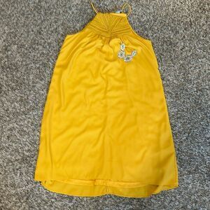 H&M Yellow Halter Dress